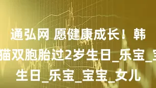 通弘网 愿健康成长！韩国为大熊猫双胞胎过2岁生日_乐宝_宝宝_女儿